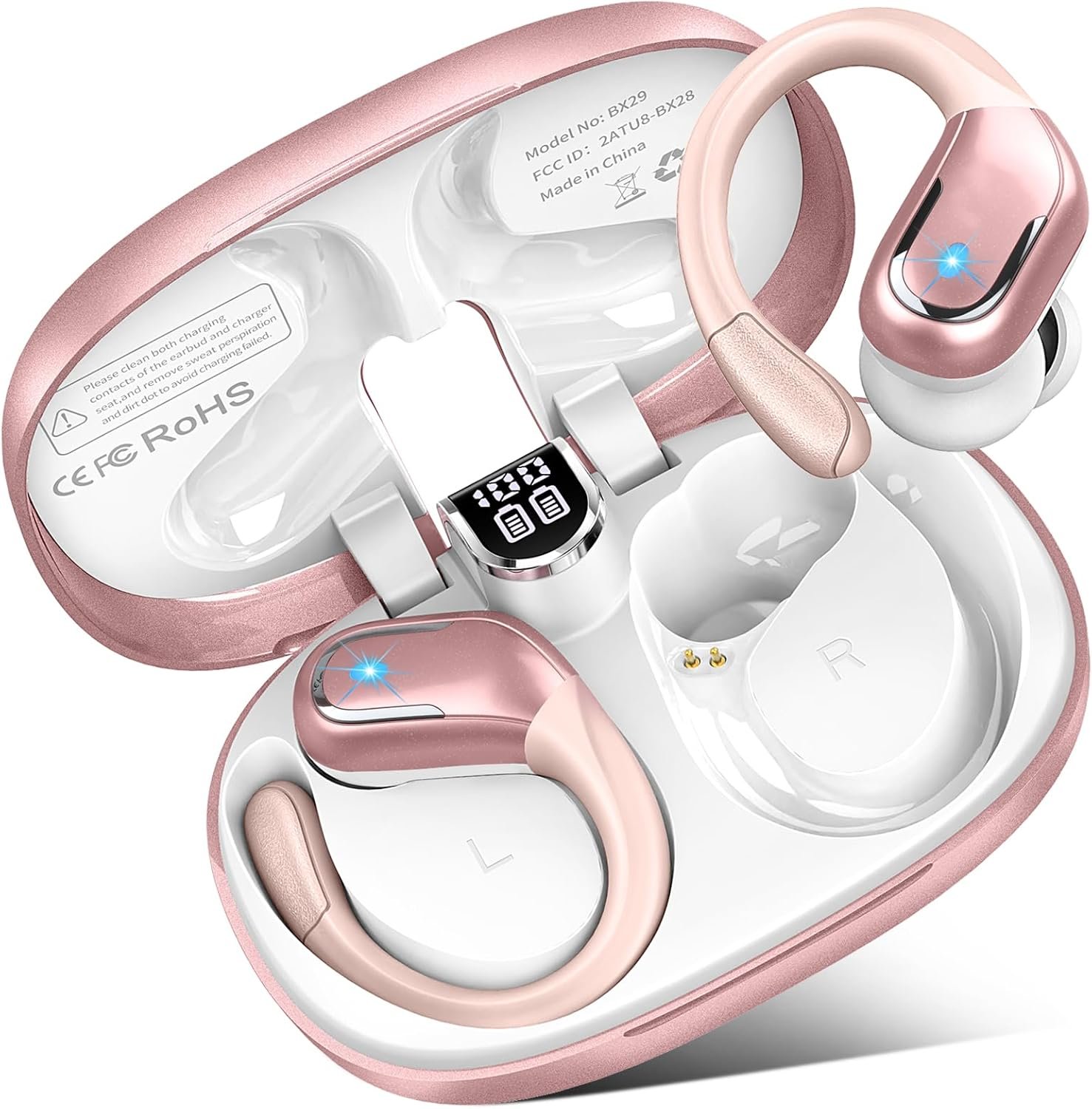 Ltinist Wireless Sport Earbuds, Rose